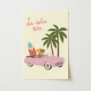 La Dolce Vita Pink Road Trip – Coastal Wall Art