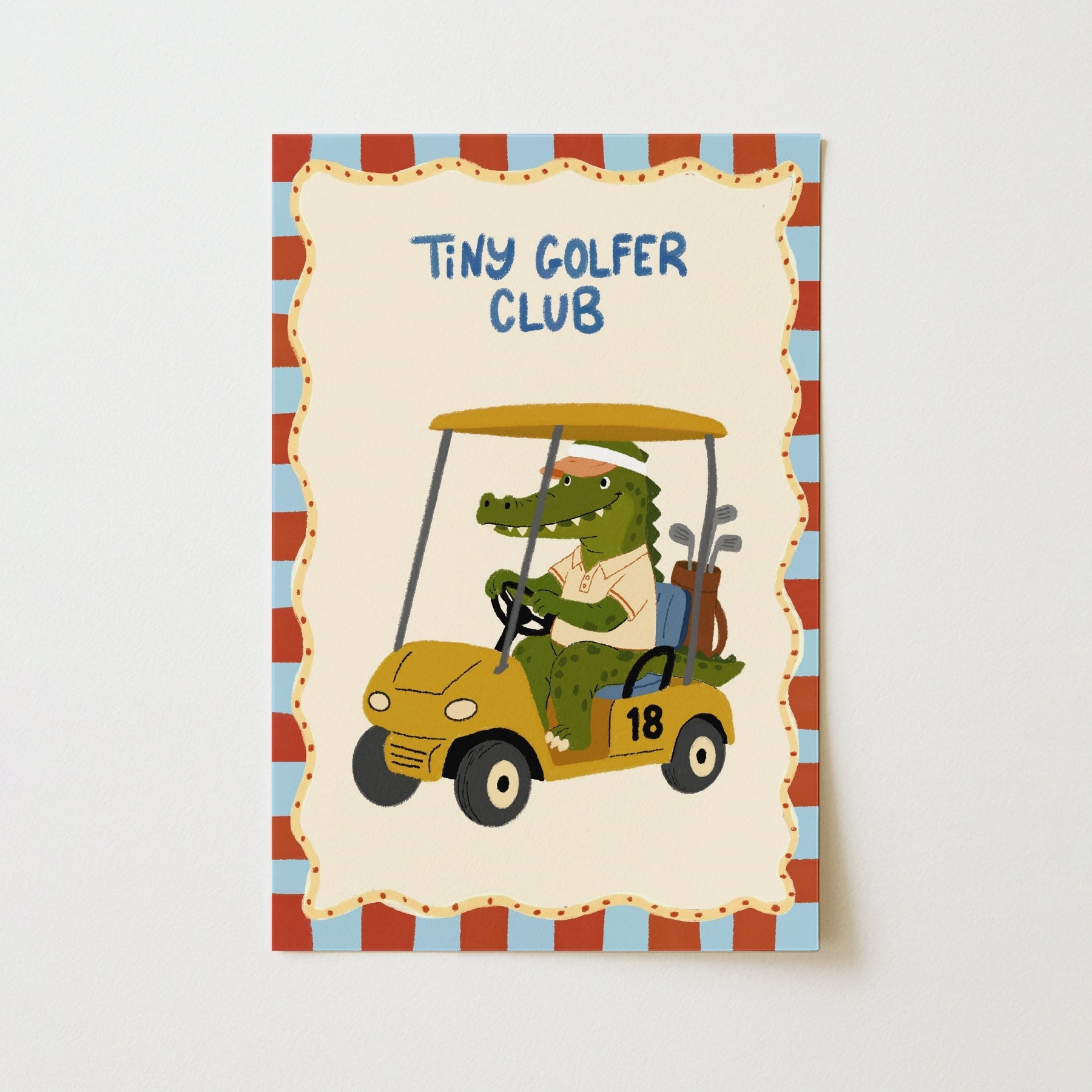 Alligator Golf Print