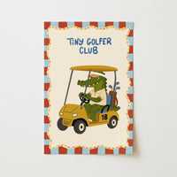 Alligator Golf Print