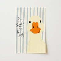 Silly Goose Nursery Print