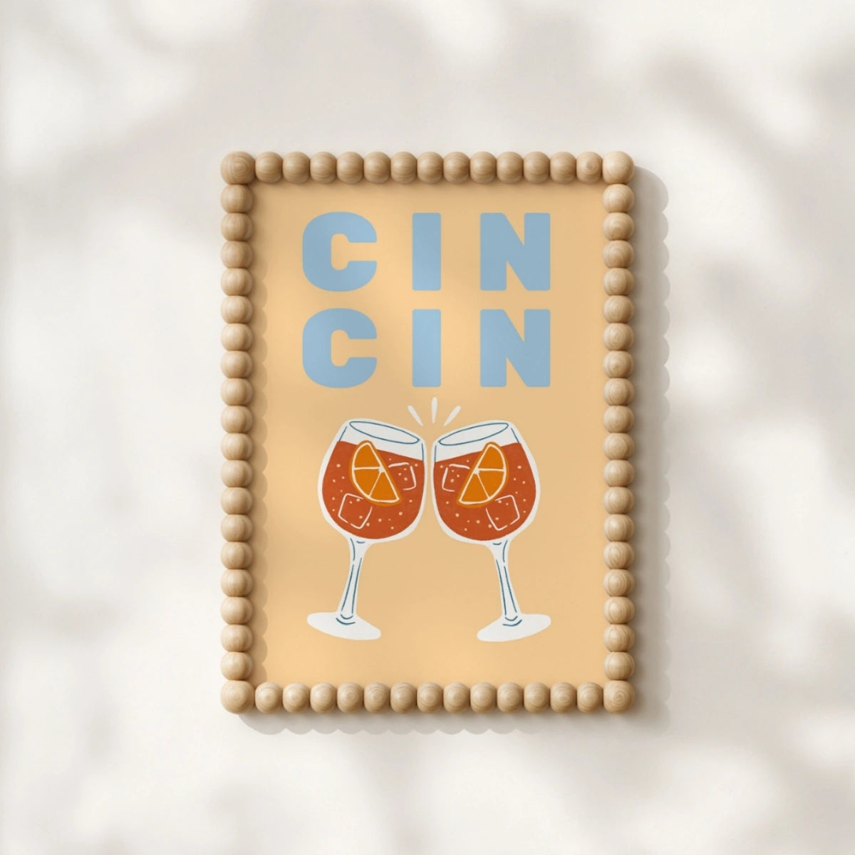 Cin Cin Cocktail Wall Art, Coastal Wall Decor