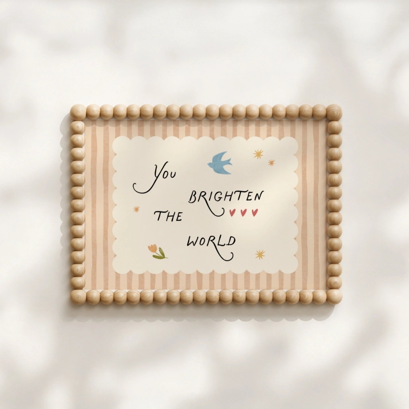 Baby Room Typography Art, Whimsical Kids Decor