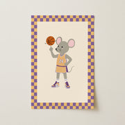 Basketball Mouse – Poster per bambini