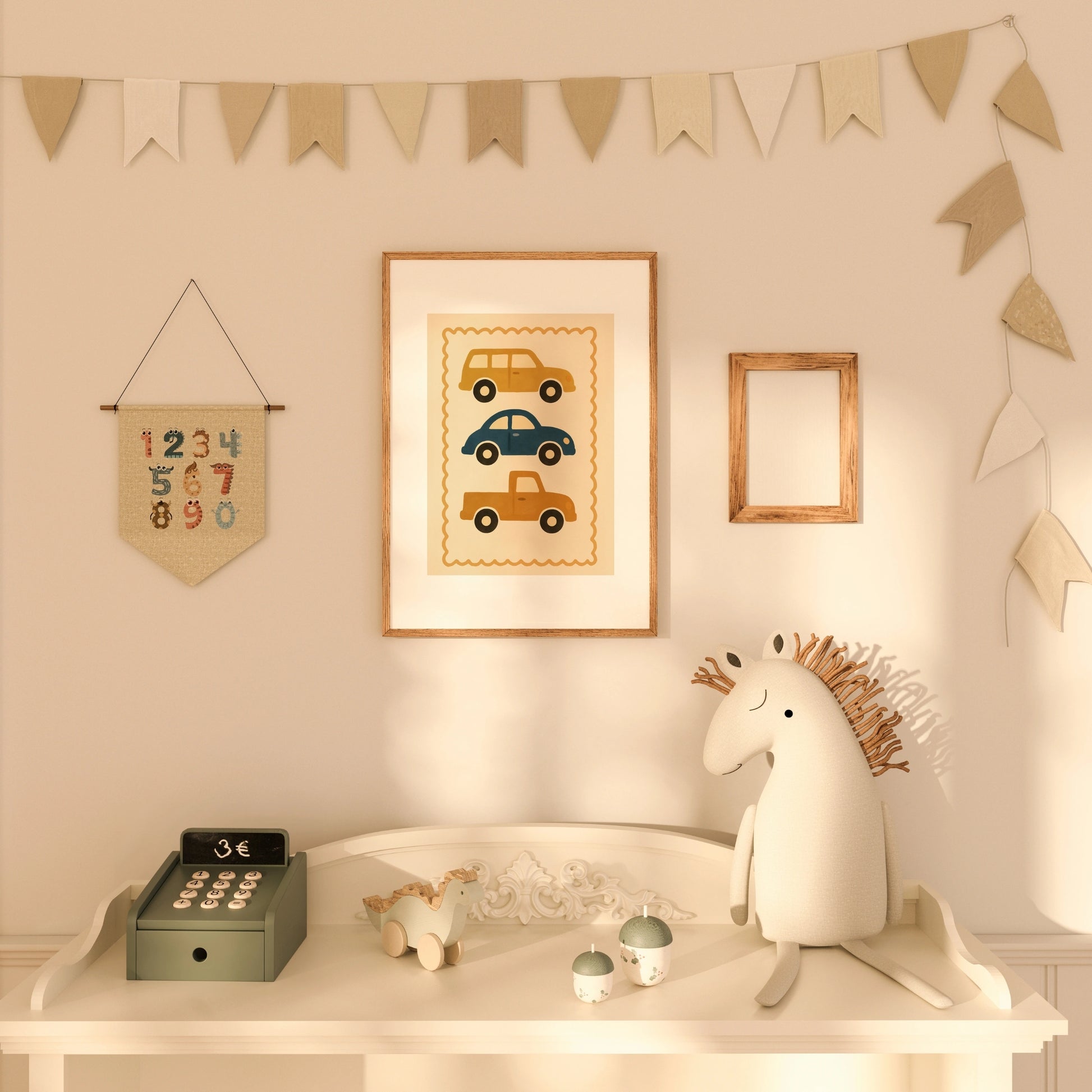 Impression pour chambre d'enfant : chiot et chaton – Décoration murale animalière mignonne pour enfants