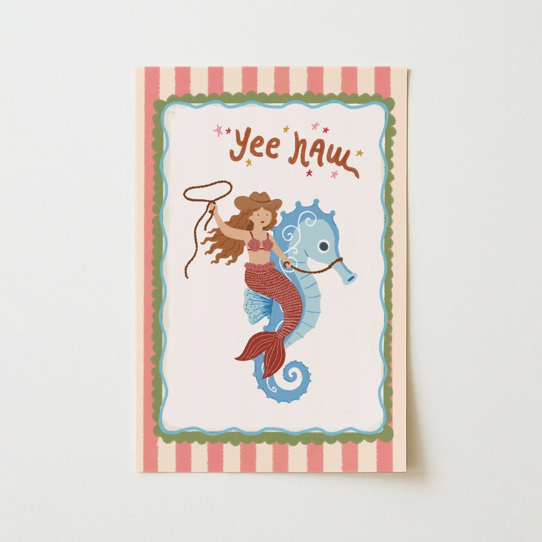Cowgirl Mermaid Poster
