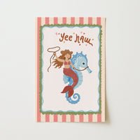 Cowgirl Mermaid Poster