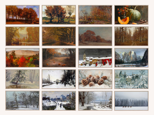 Winter and Autumn, over 600 Frame Tv