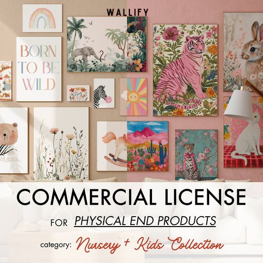 Kids and Nursery Commercial License, over 400 prints