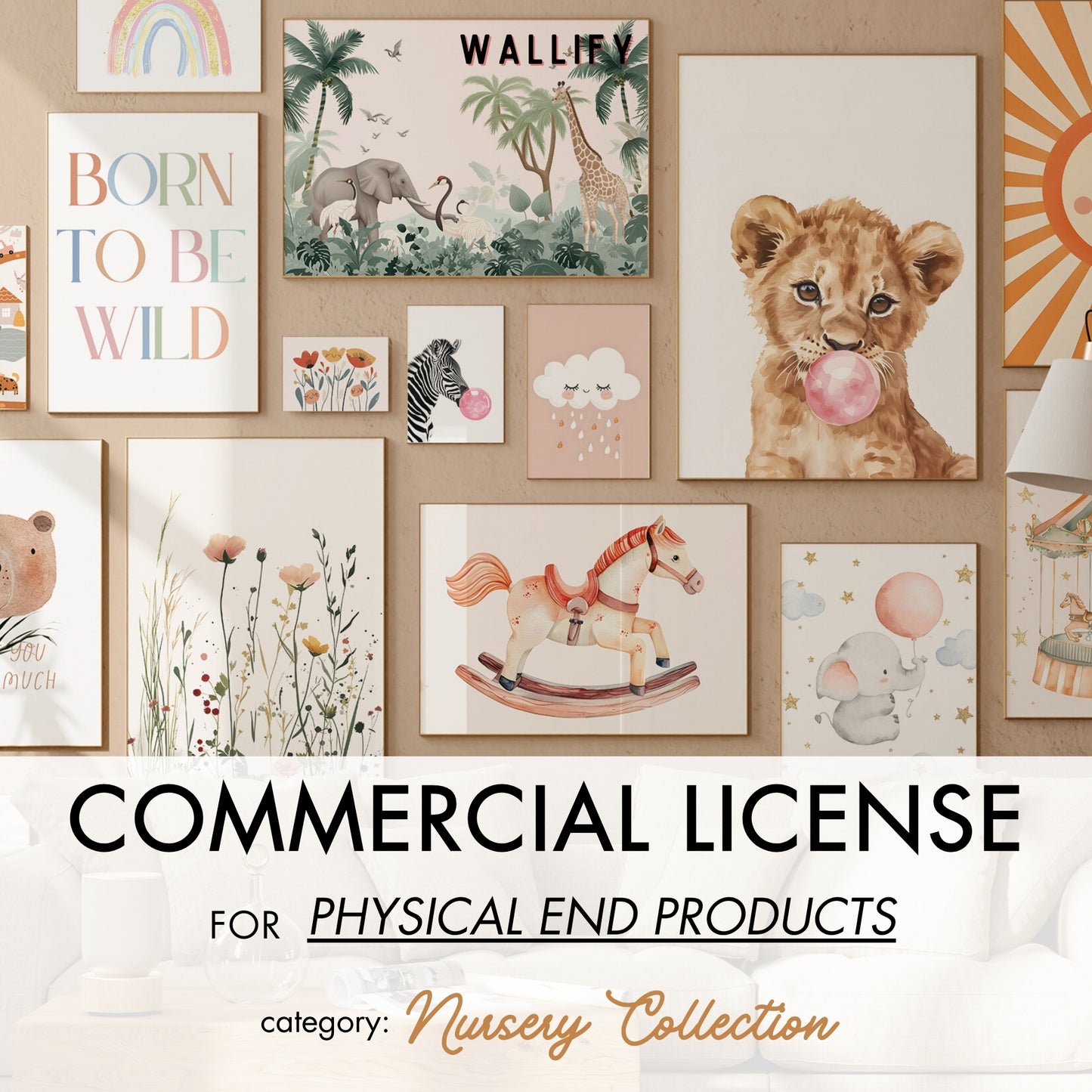 Nursery Commercial License, over 300 prints