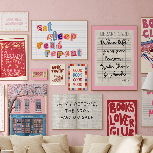 Handmade Bookish Decor, over 100 Prints
