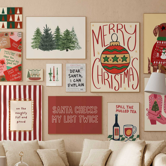 Handmade  Christmas Decor, over 170 prints