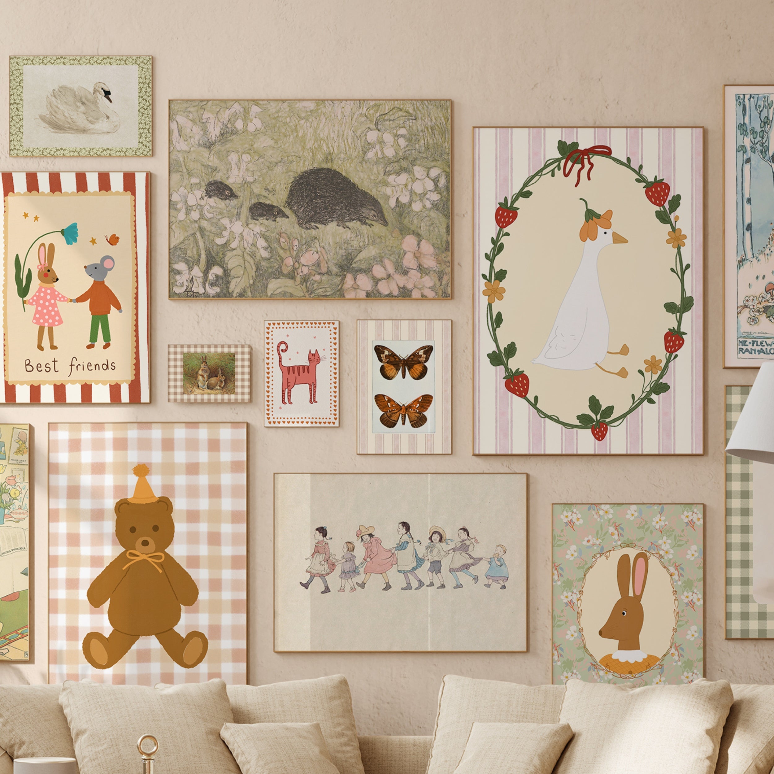 Handmade Vintage Nursery, over 140 prints