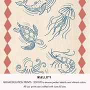 Vintage Summer – Set di stampe da parete – 20 illustrazioni stampabili