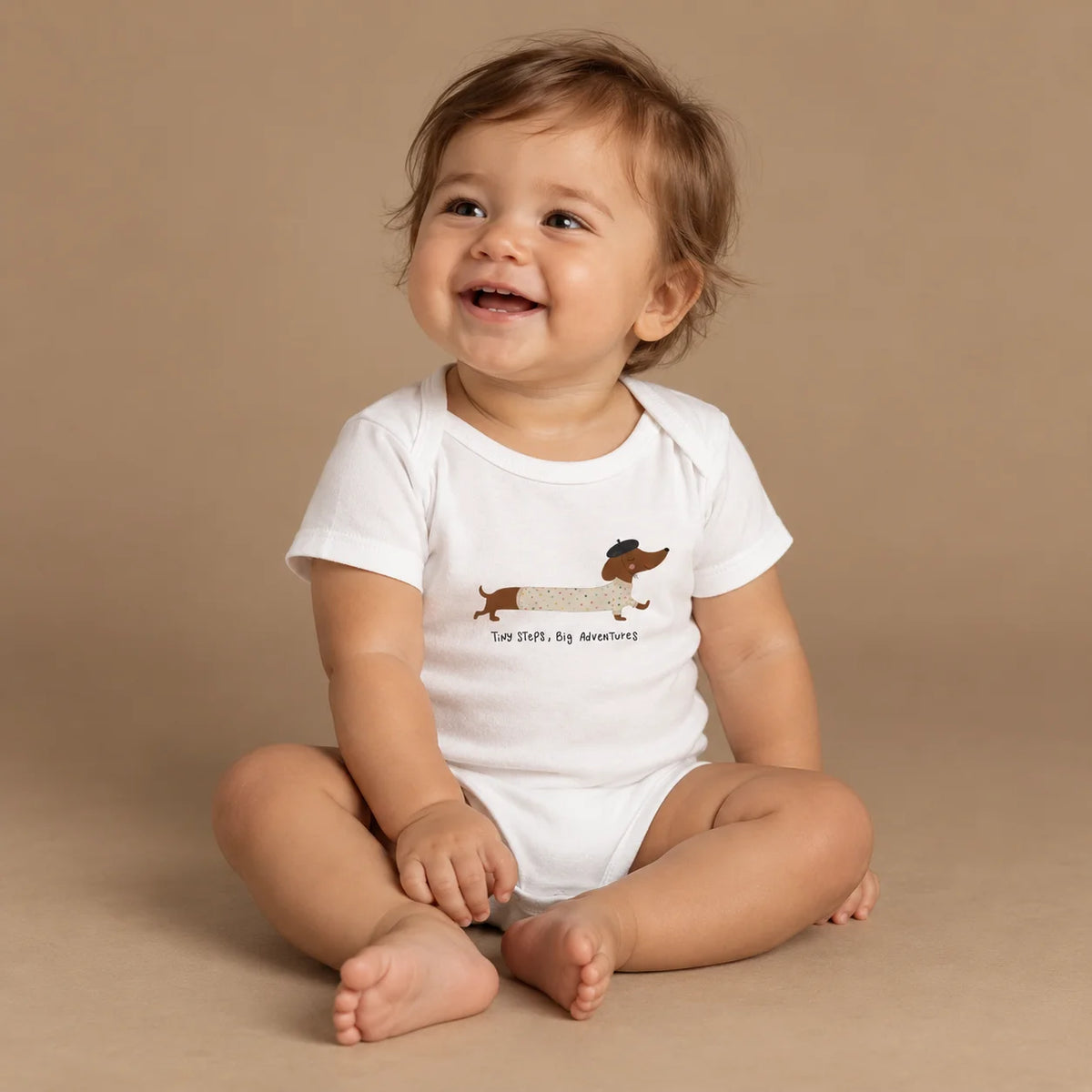 Tiny Steps Big Adventures – Baby Short Sleeve Bodysuit