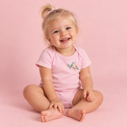 Little Fawn & Bluebird – Romper met korte mouwen voor baby's