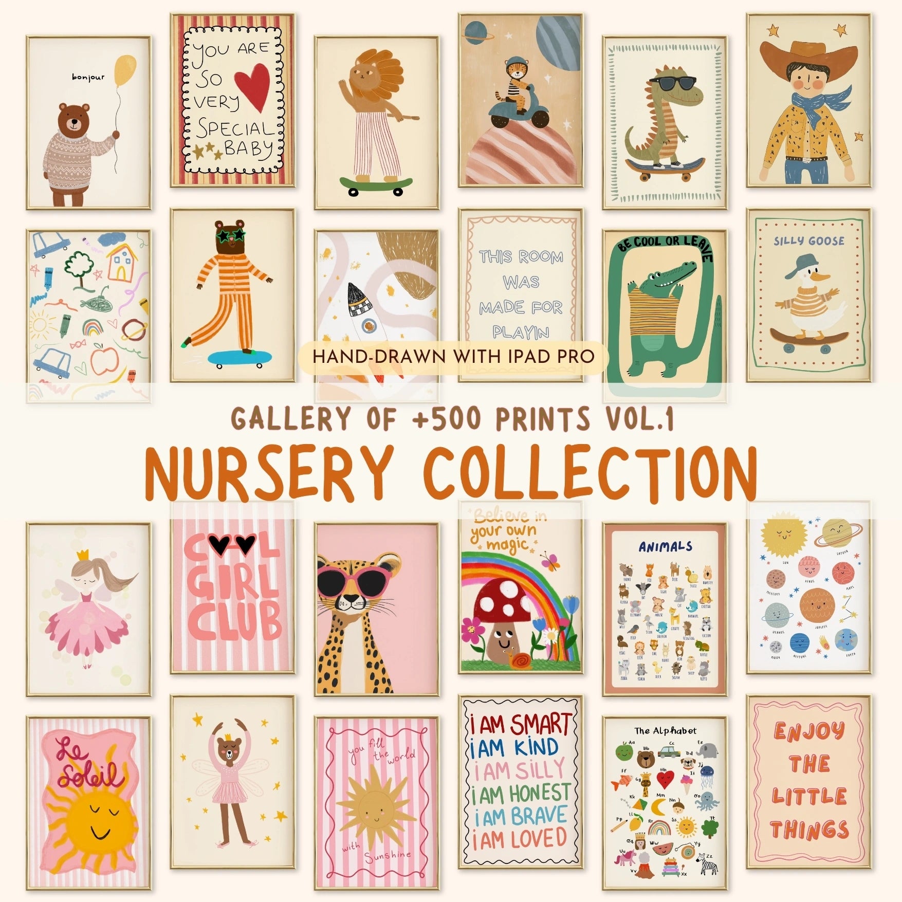 Handmade Nursery Decor Vol.1 , over 500 prints.