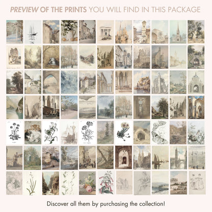Neutral Summer Vintage Wall Art – 180 Aesthetic Digital Prints
