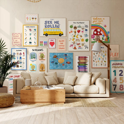Handmade Educational Nursery, over 100 prints