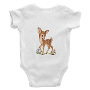 Little Fawn & Bluebird – Romper met korte mouwen voor baby's