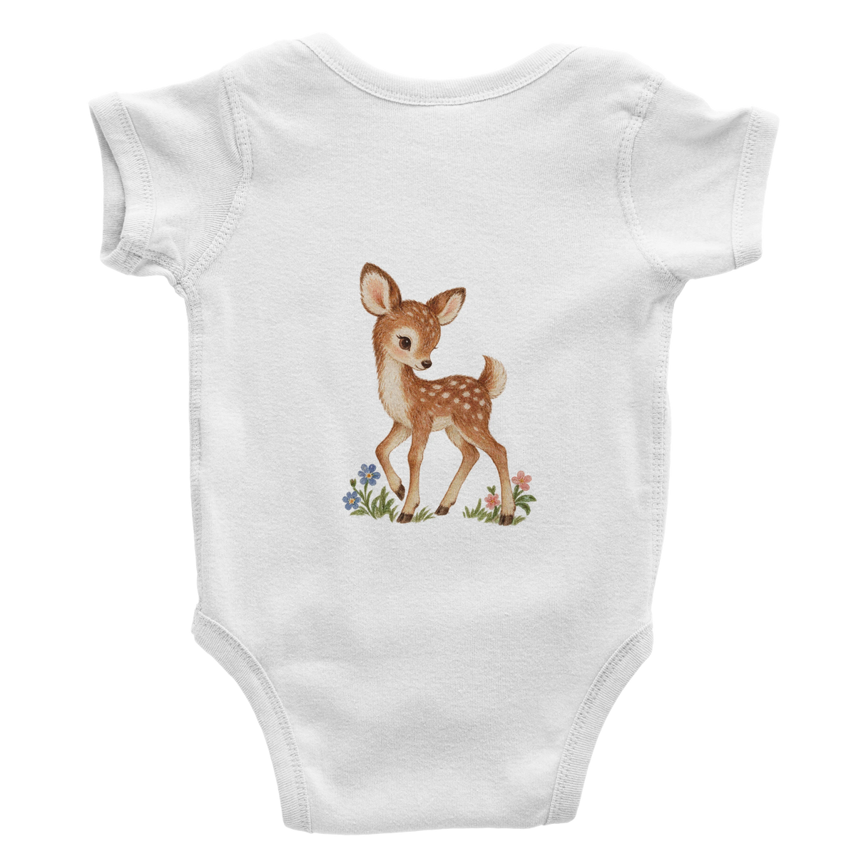 Little Fawn & Bluebird – Body de manga curta para bebé