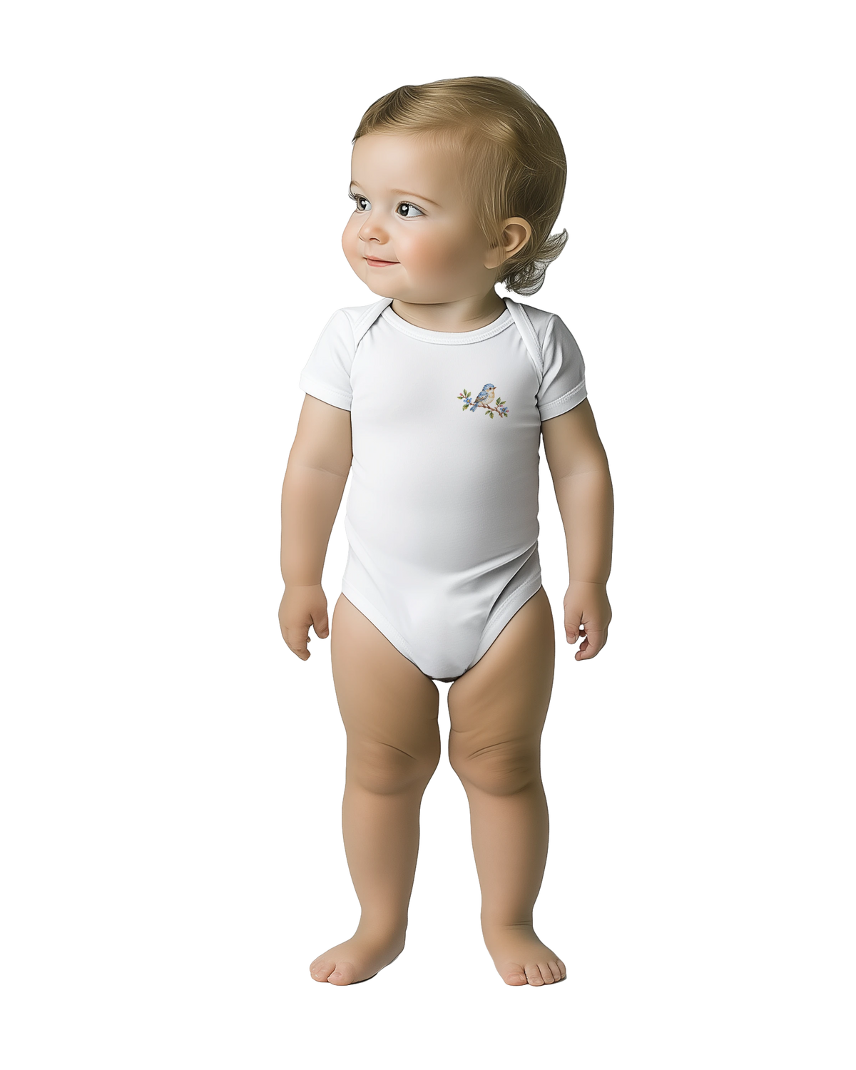 Little Fawn & Bluebird – Body de manga curta para bebé