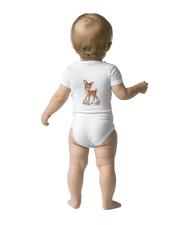 Little Fawn & Bluebird – Romper met korte mouwen voor baby's