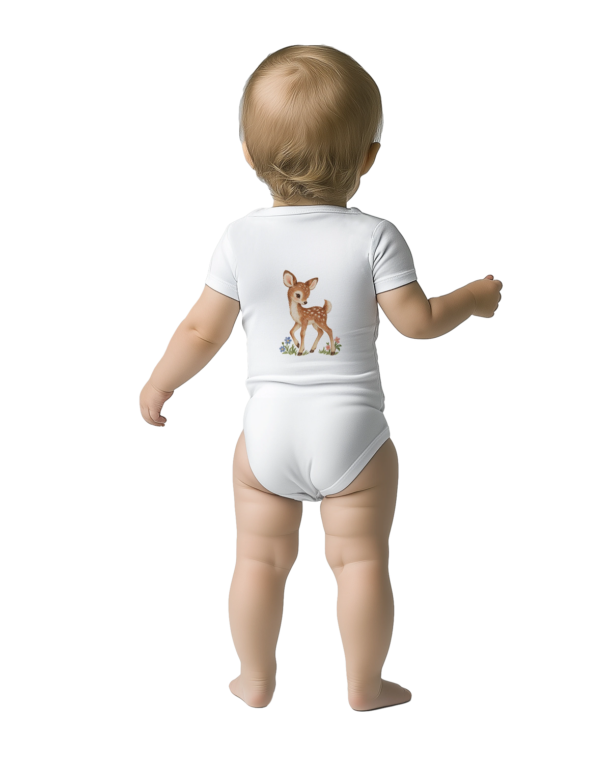 Little Fawn & Bluebird – Body de manga curta para bebé