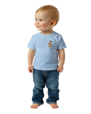 Cowboy Bear Rocking Horse – Baby-T-shirt