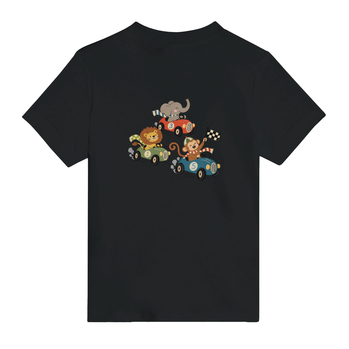 Tiny Driver, Animal Race – Baby T-Shirt
