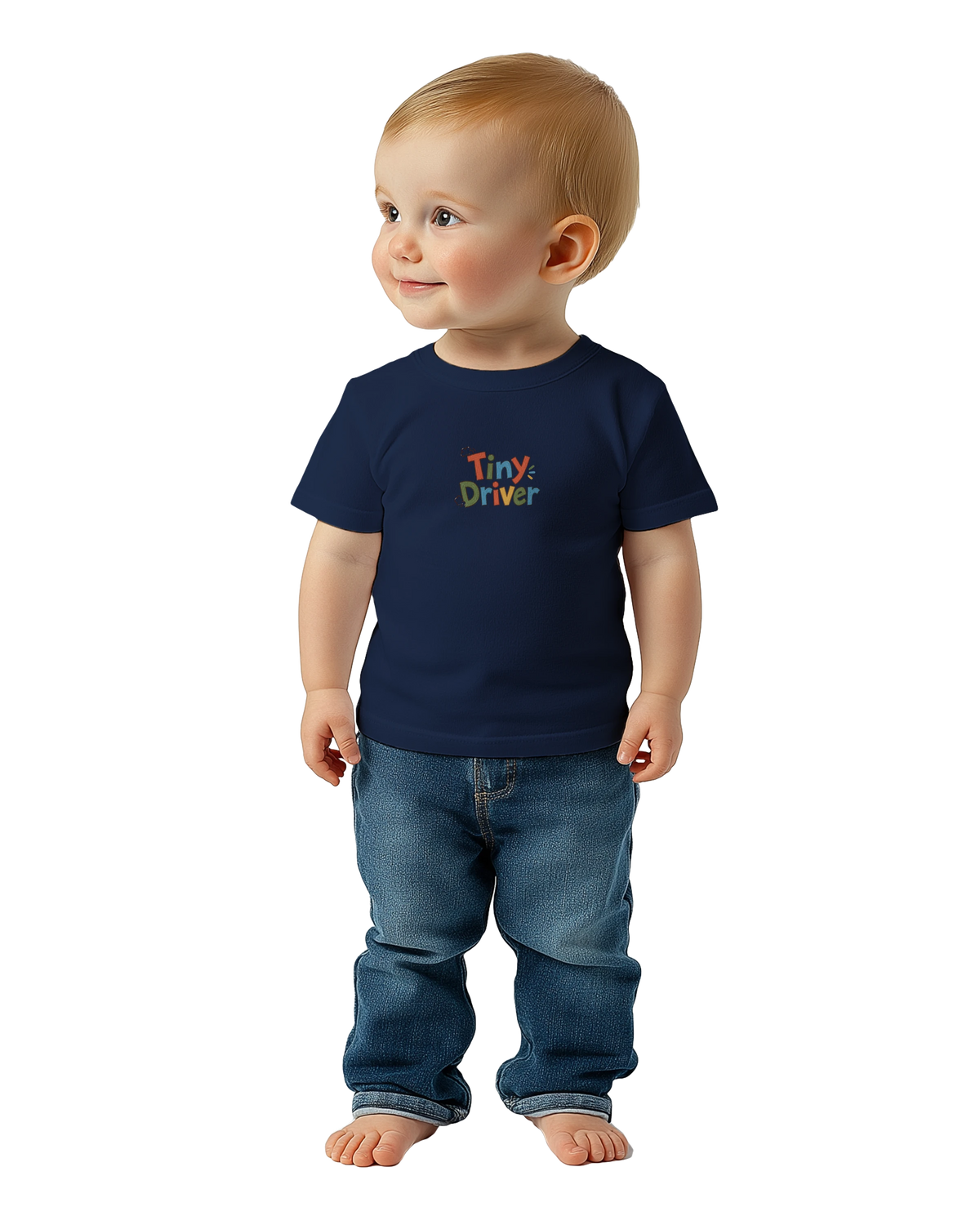 Tiny Driver, Animal Race – Baby T-Shirt
