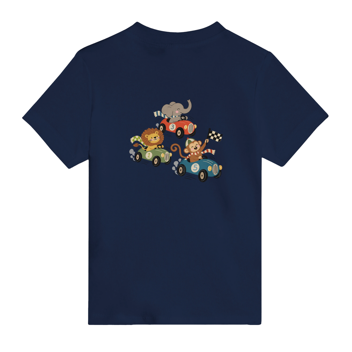 Tiny Driver, Animal Race – Baby T-Shirt