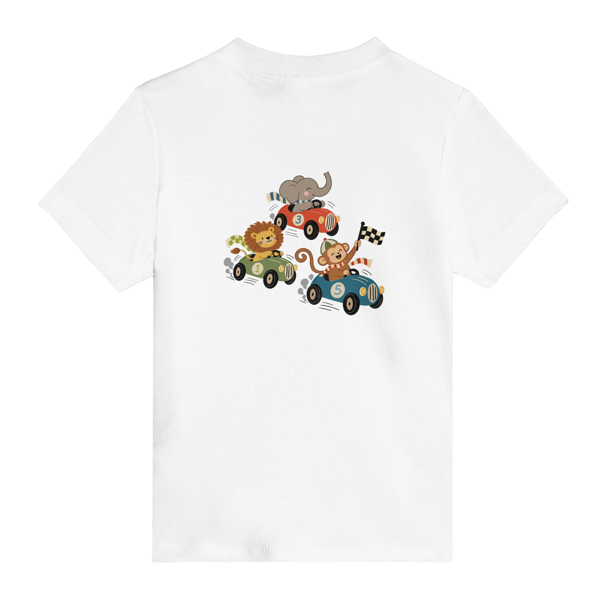 Tiny Driver, Animal Race – Baby T-Shirt