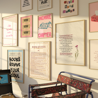 Handmade Bookish Decor, over 100 Prints