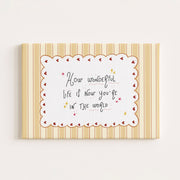 How Wonderful Life Is – Nursery & Kids Canvas Wall Art
