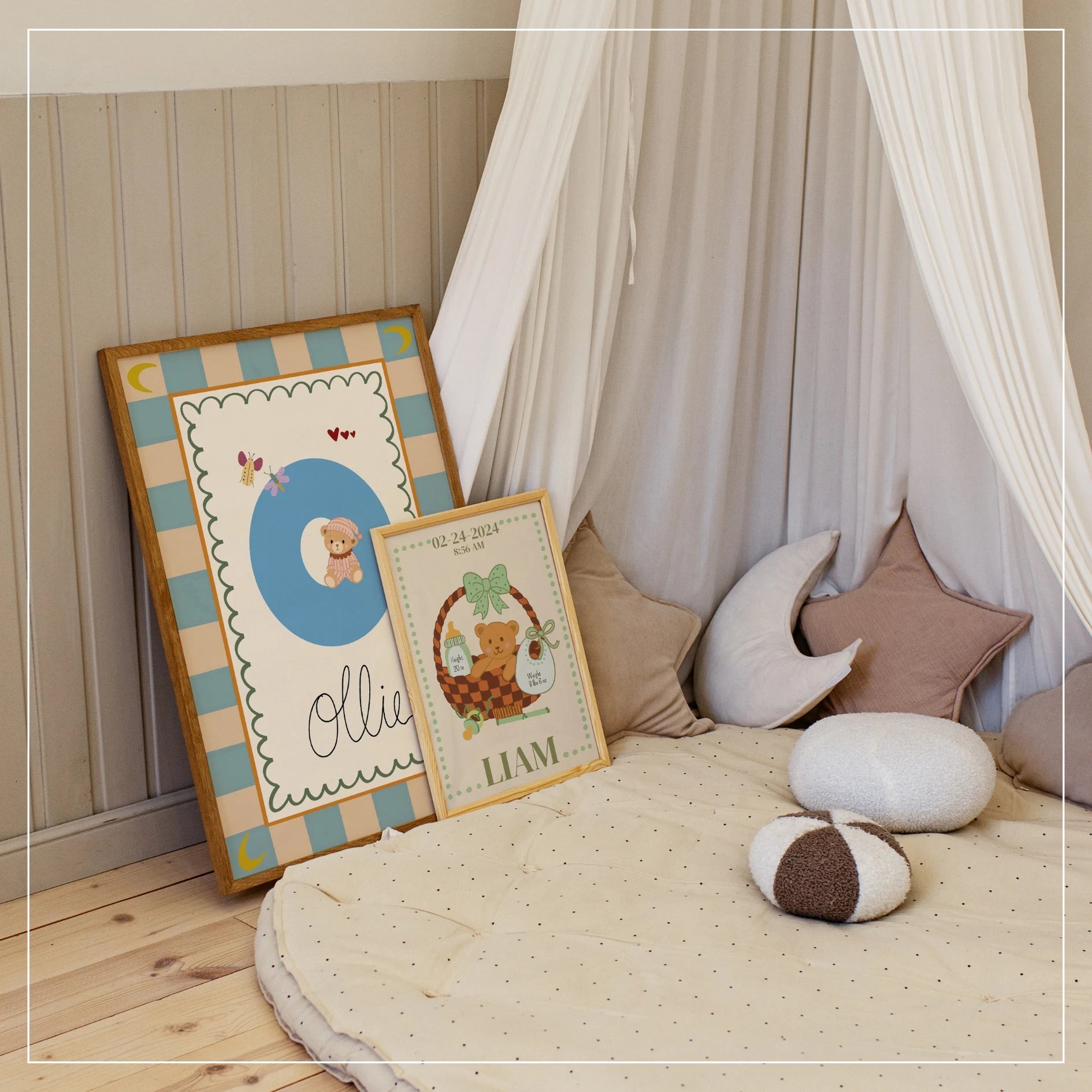 Hand Drawn Wall Art for Nurseries & Modern Homes | WallifyStudio – Wall ...