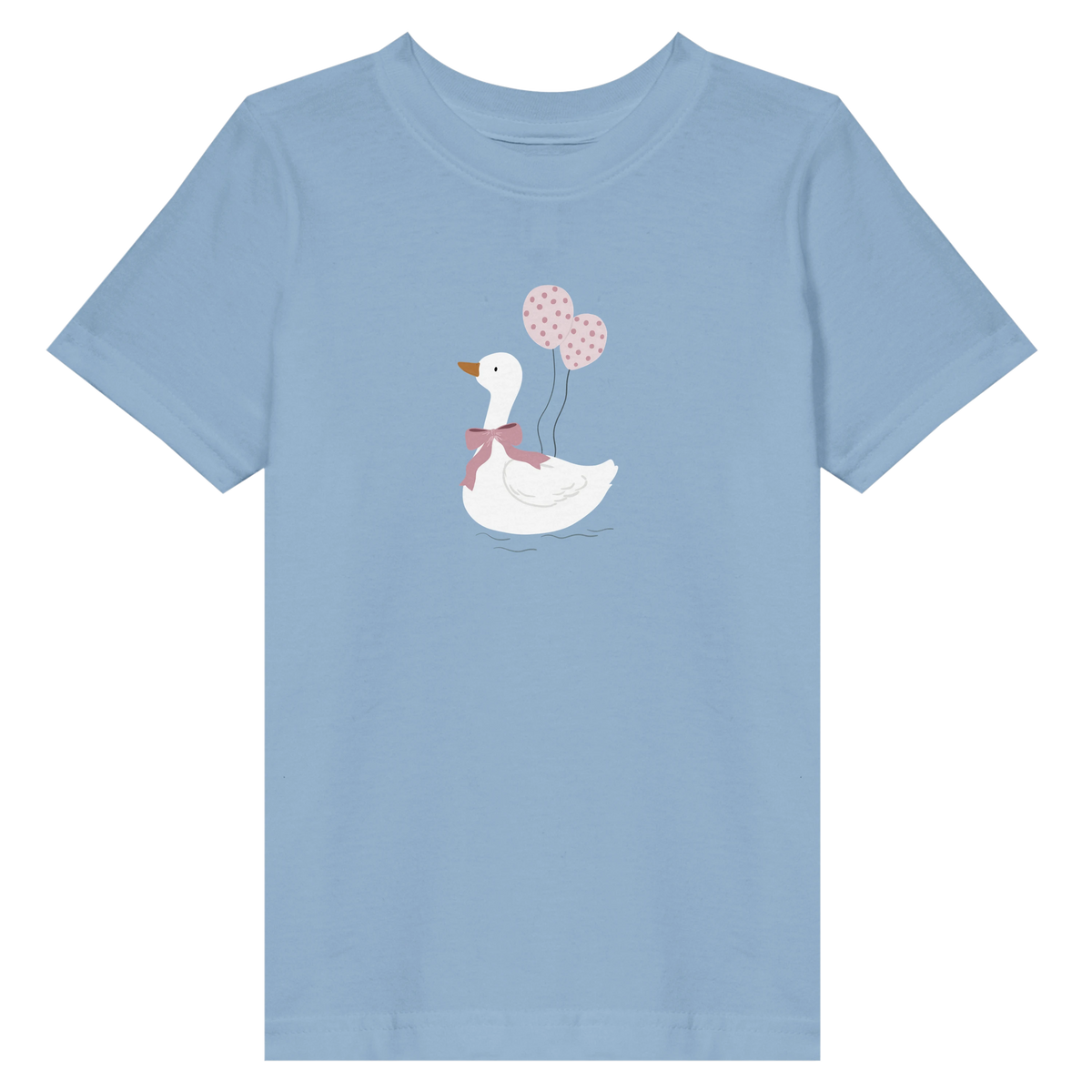 Goose with Pink Bow – Premium Toddler T-Shirt