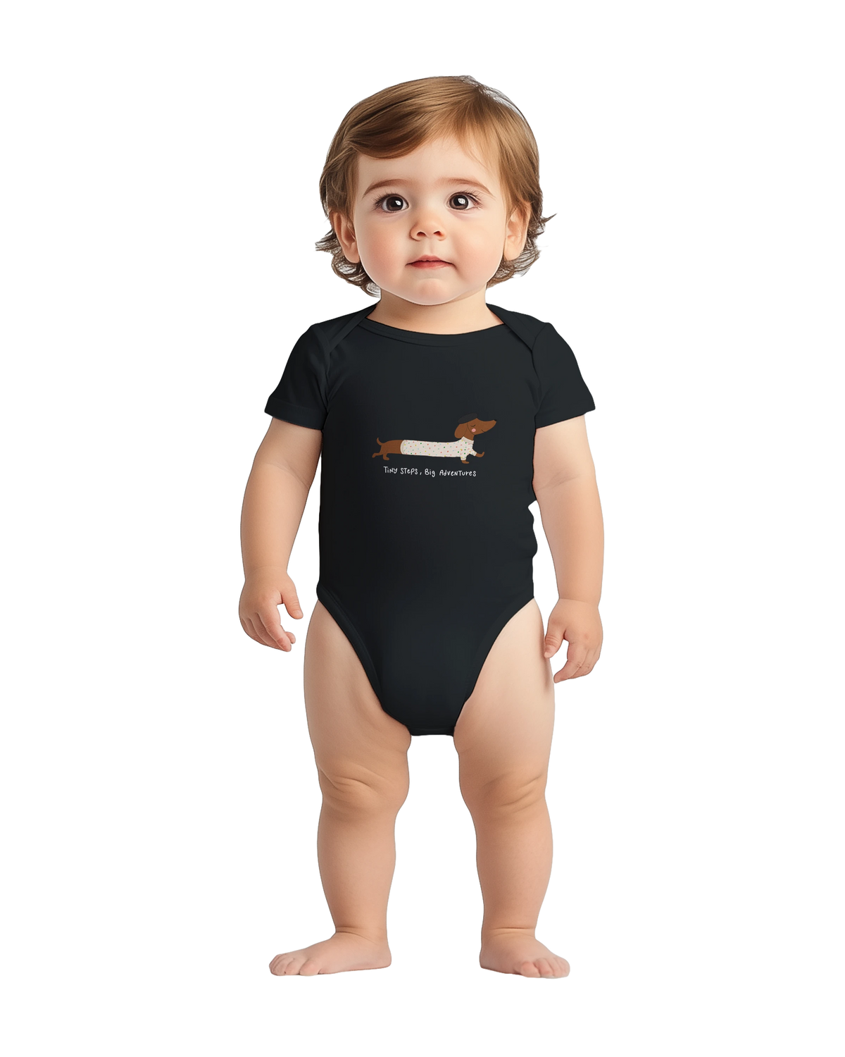Tiny Steps Big Adventures – Body à manches courtes pour bébé