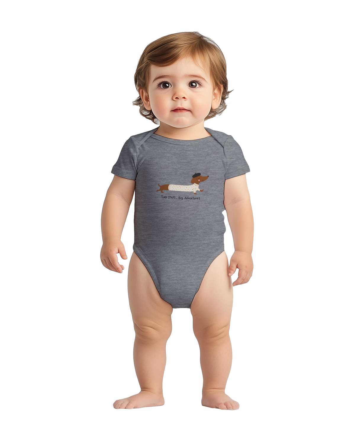 Tiny Steps Big Adventures – Body à manches courtes pour bébé