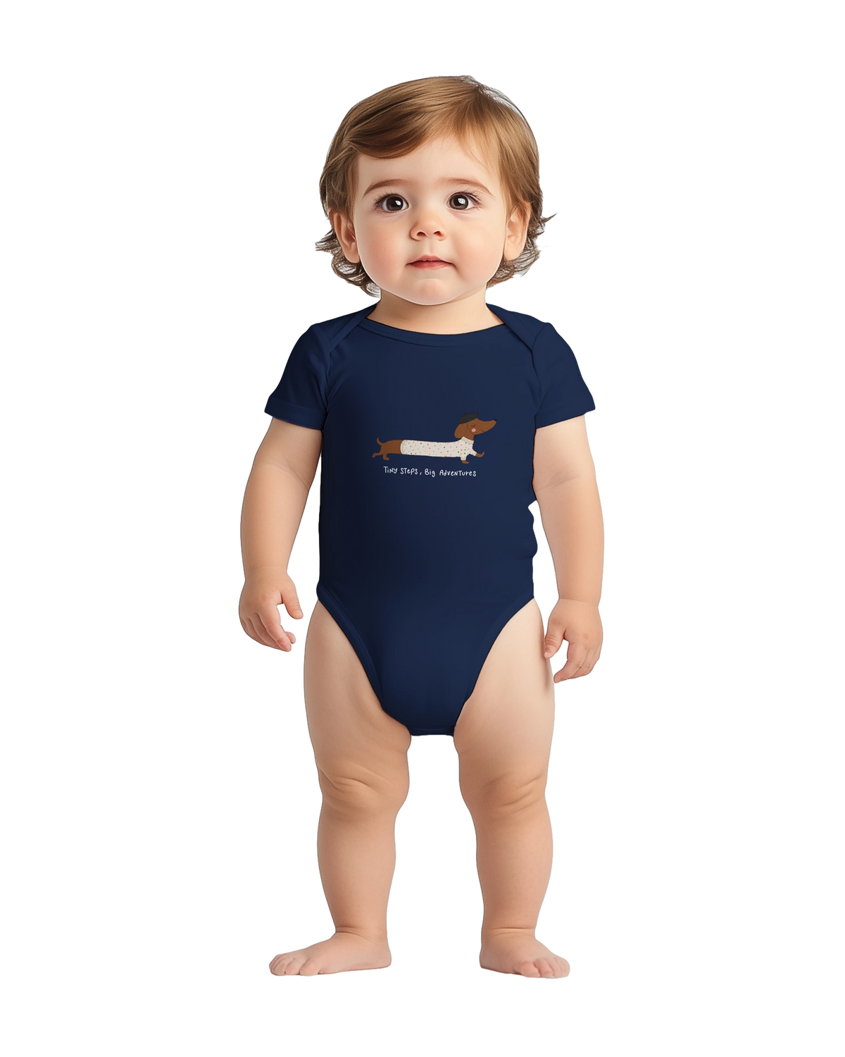 Tiny Steps Big Adventures – Body à manches courtes pour bébé