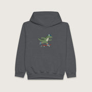 Skateboarding Dinosaur – Hættetrøje til børn