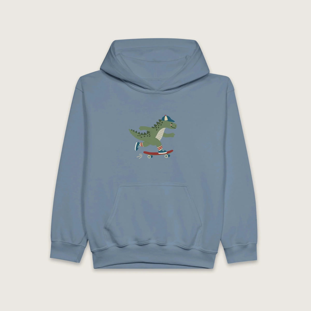 Skateboarding Dinosaur – Hættetrøje til børn