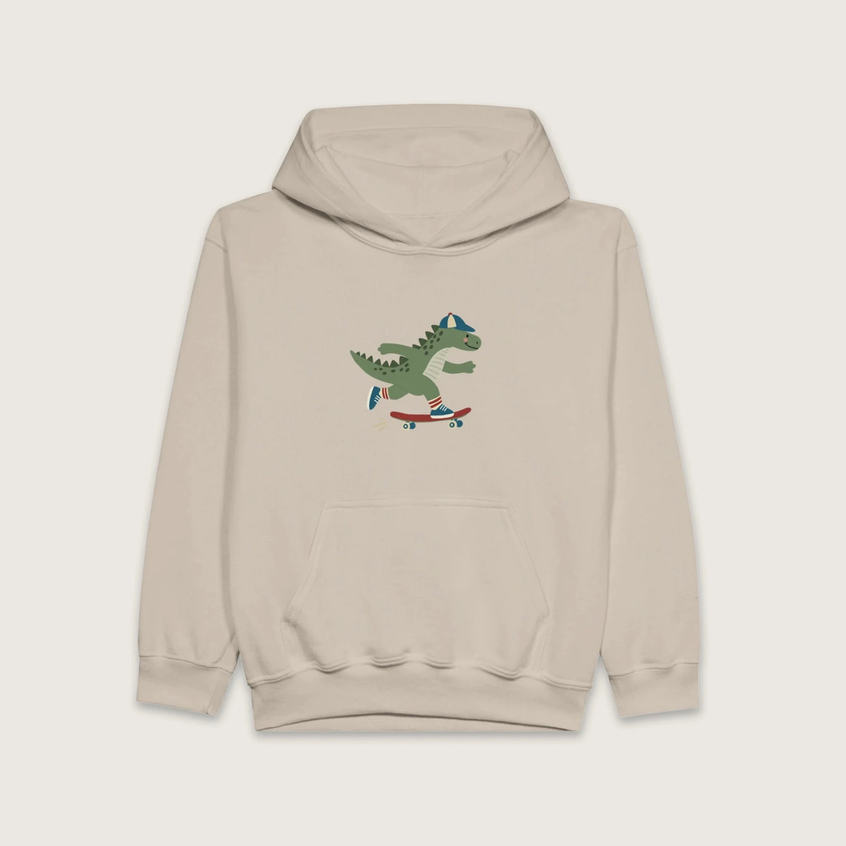 Skateboarding Dinosaur – Hættetrøje til børn
