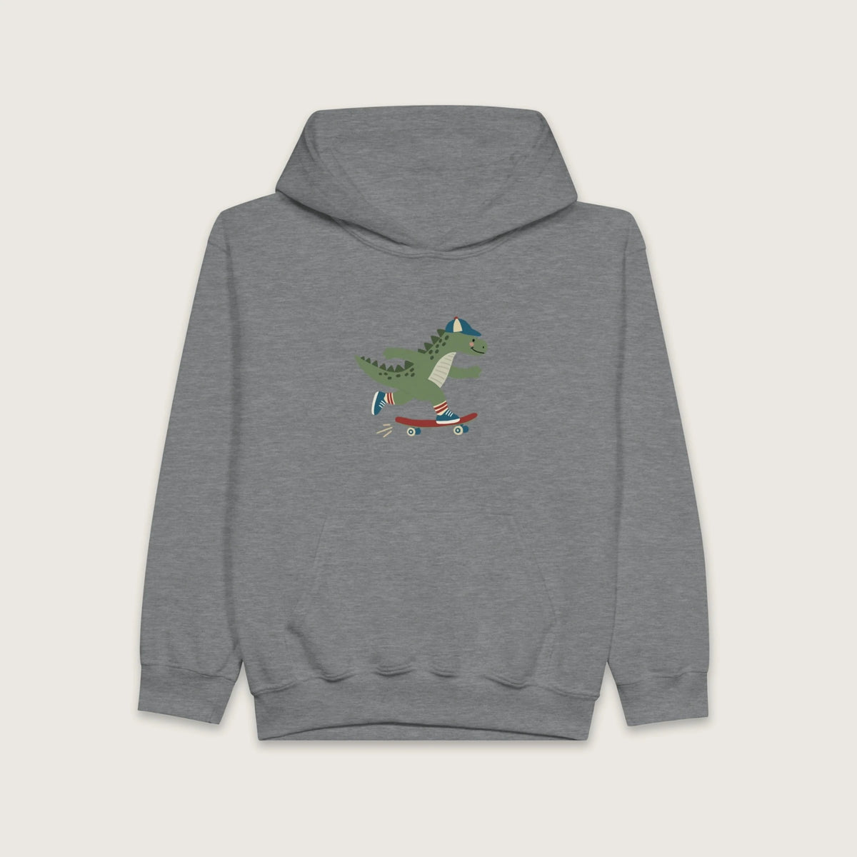 Skateboarding Dinosaur – Hættetrøje til børn