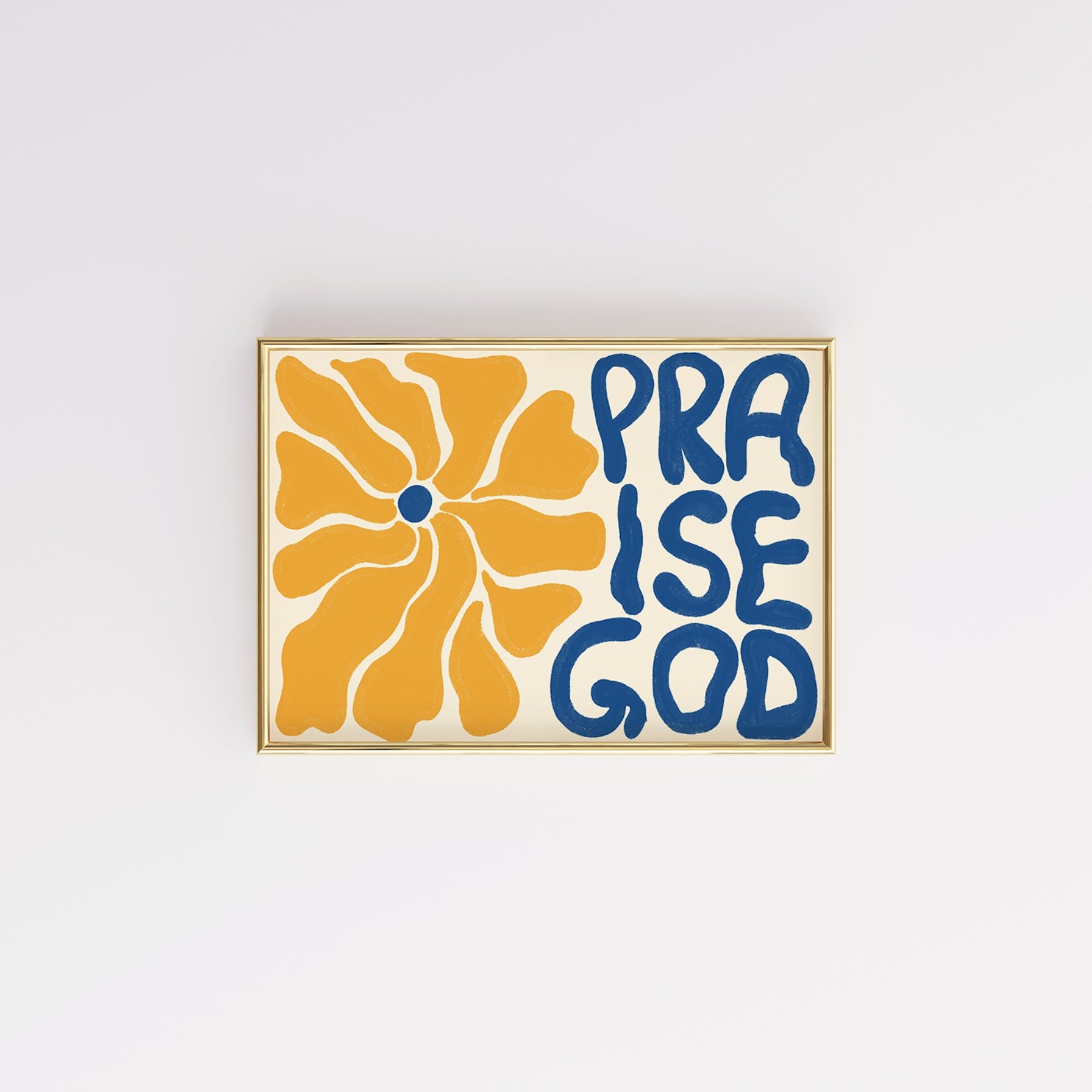 Stampa "Lode a Dio" - Audace arte murale cristiana