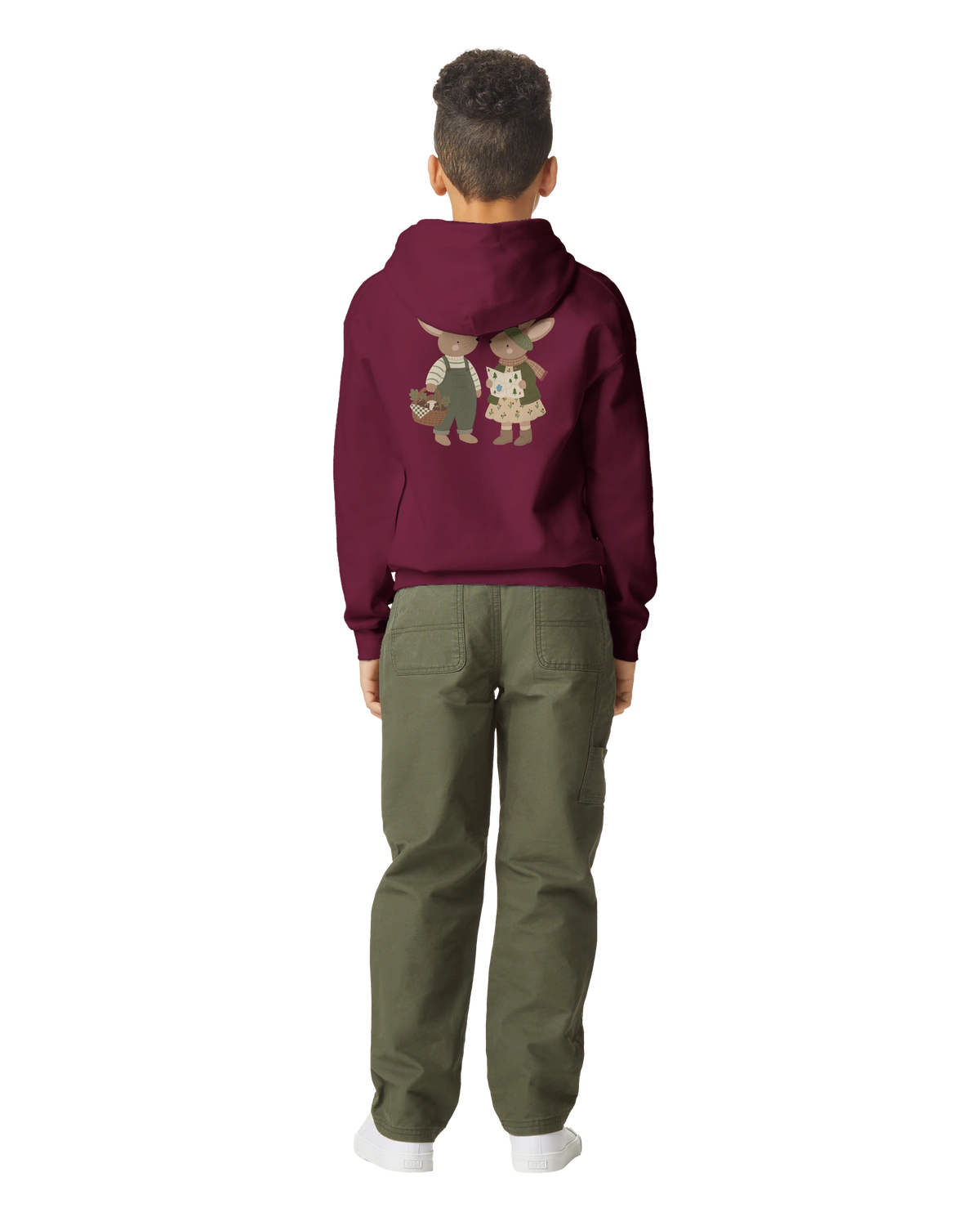Woodland Adventure Bunnies – Kids Hoodie