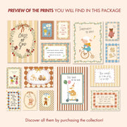 Christian Nursery – Vol. 3 Set di stampe da parete – 16 illustrazioni stampabili