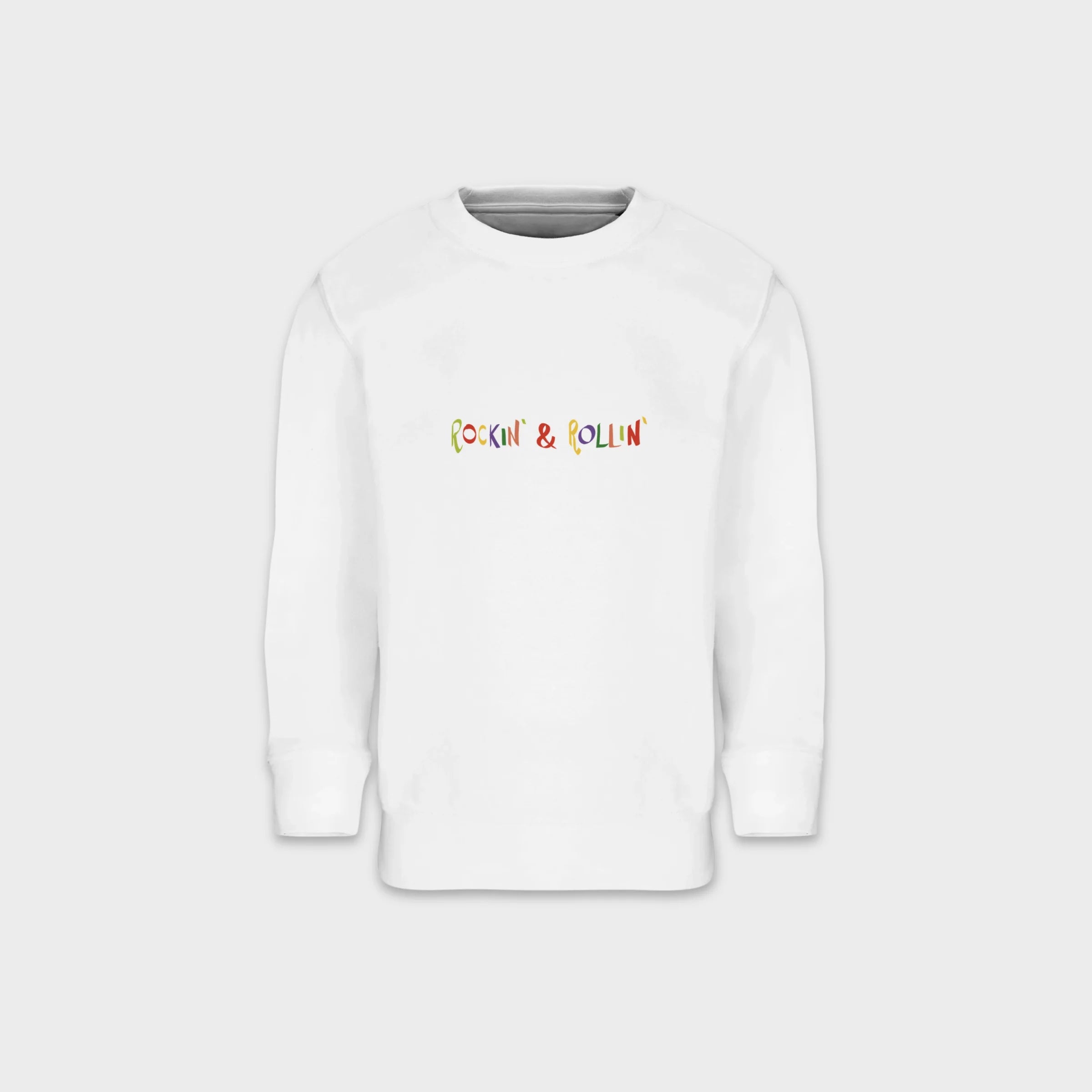 Rockin’ & Rollin’ Fruit Band – Kids Crewneck Sweatshirt