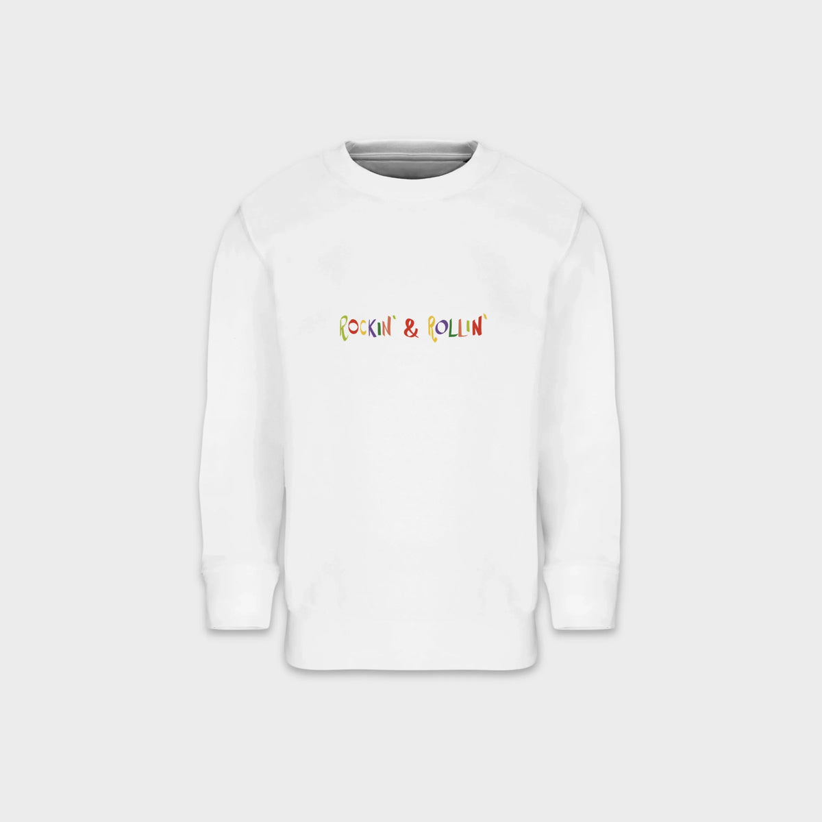 Rockin’ & Rollin’ Fruit Band – Kids Crewneck Sweatshirt