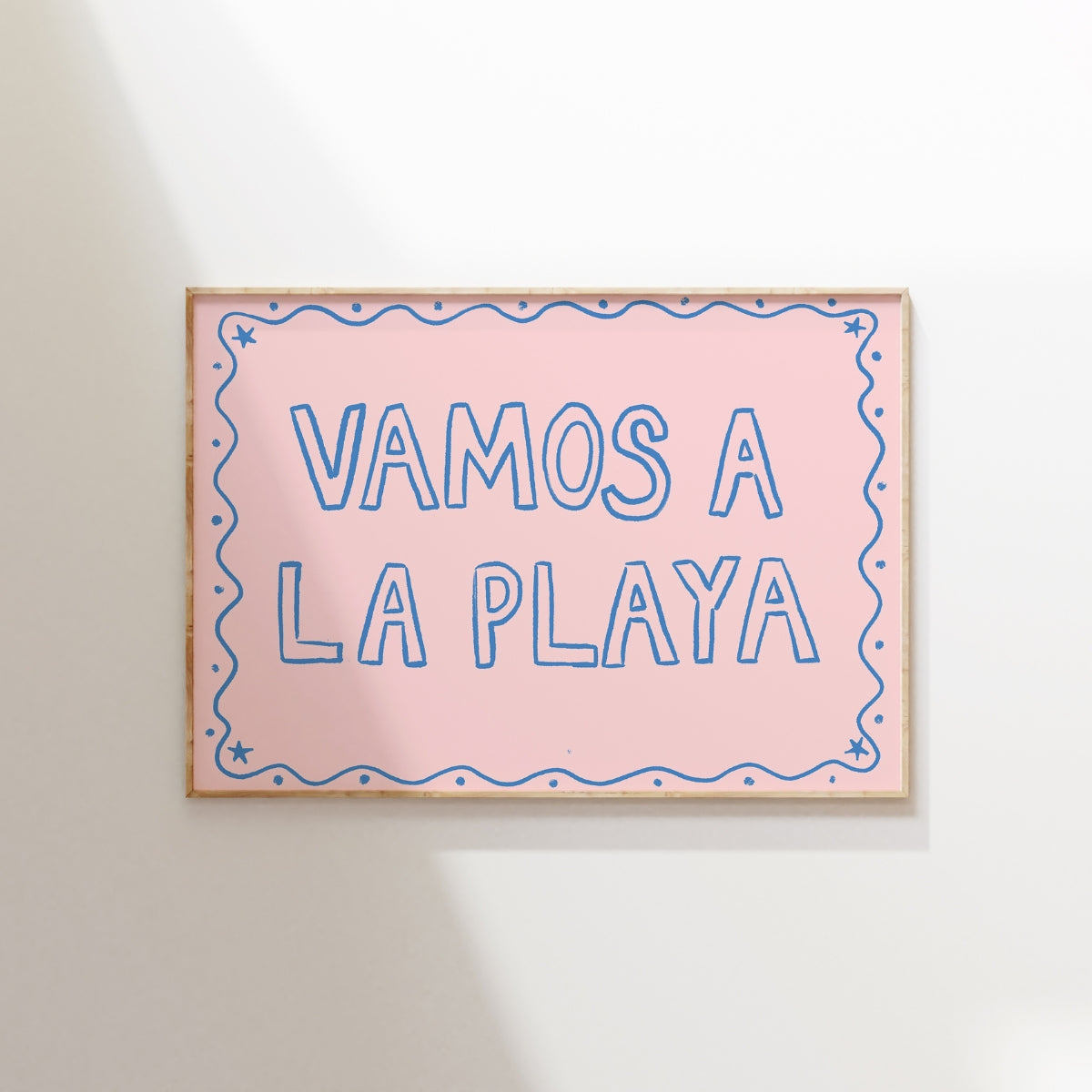 Vamos a la Playa Wall Art – Fun Summer Beach Print, Coastal Wall Decor