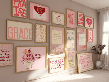 Handmade Pink Christian, over 100 prints
